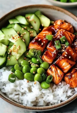Honey Sriracha Salmon Bowls