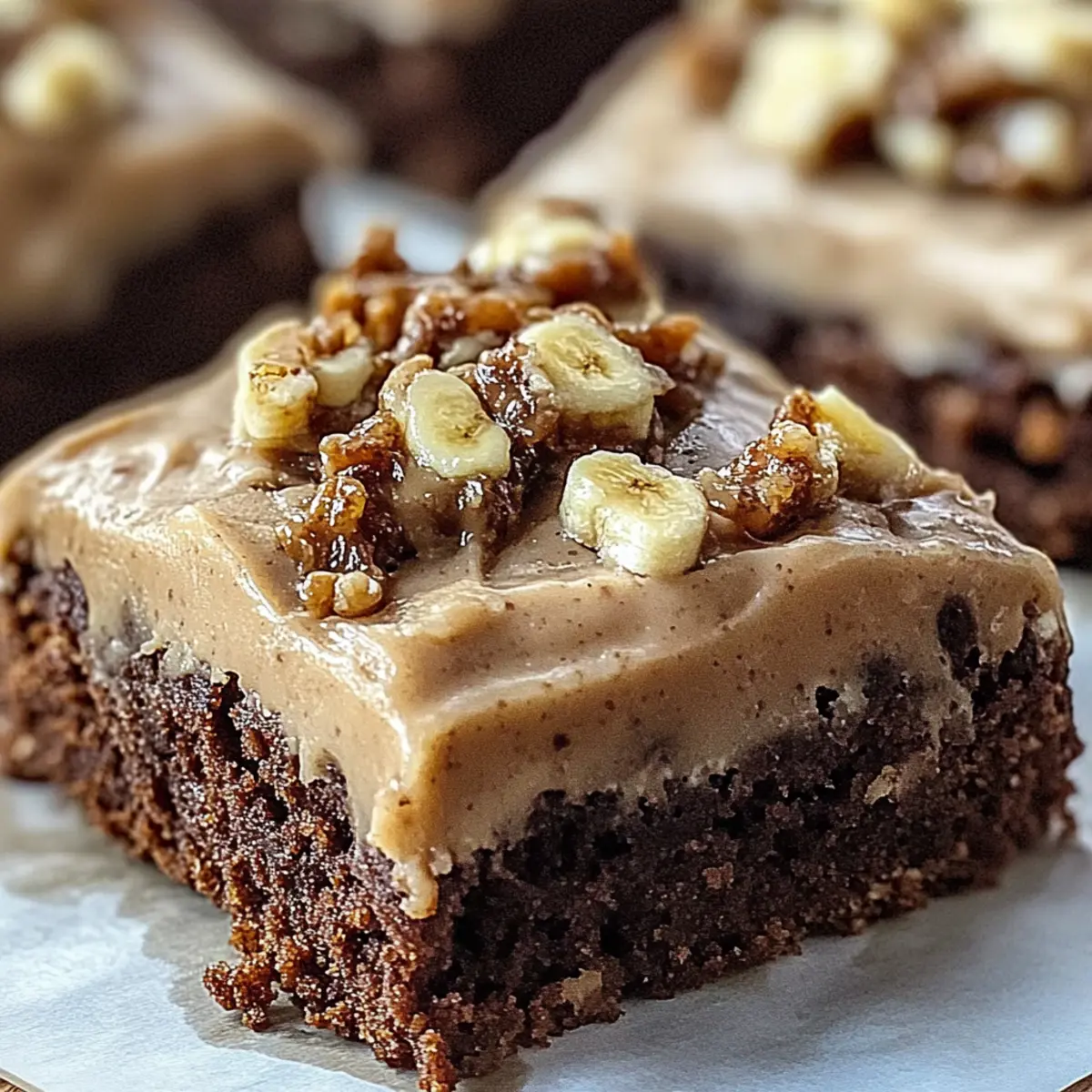 Irresistible Banana Bread Brownies with Brown Butter Frosting