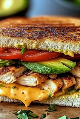 Chicken Avocado Melt Sandwich