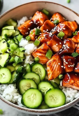 Honey Sriracha Salmon Bowls
