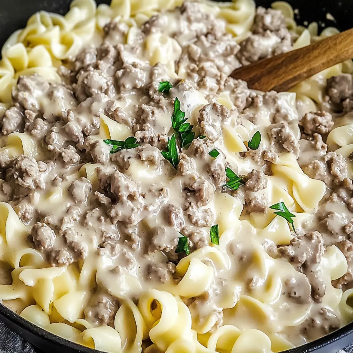 30-Minute Ground Beef Stroganoff