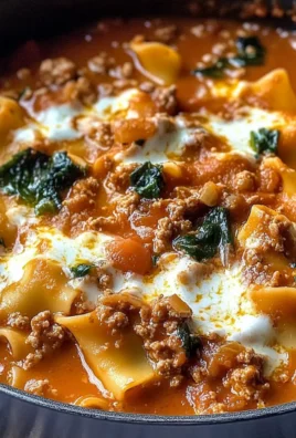 One Pot Lasagna Soup