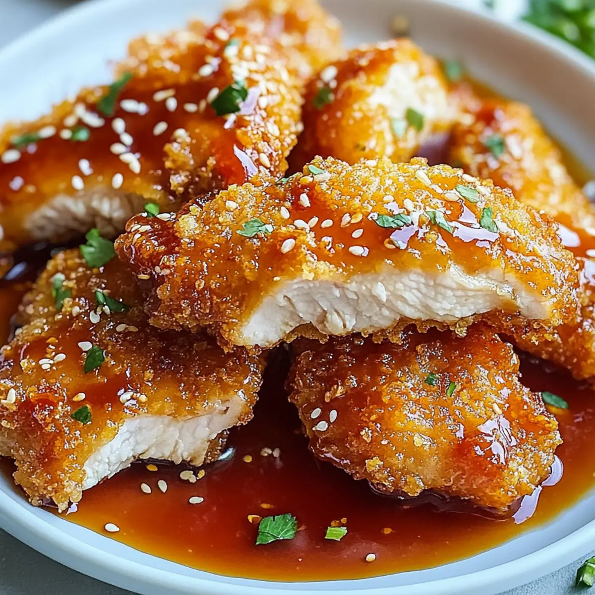 Baked Crunchy Hot Honey Chicken