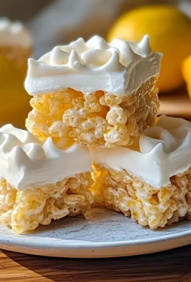 Lemon Meringue Rice Krispies Treats
