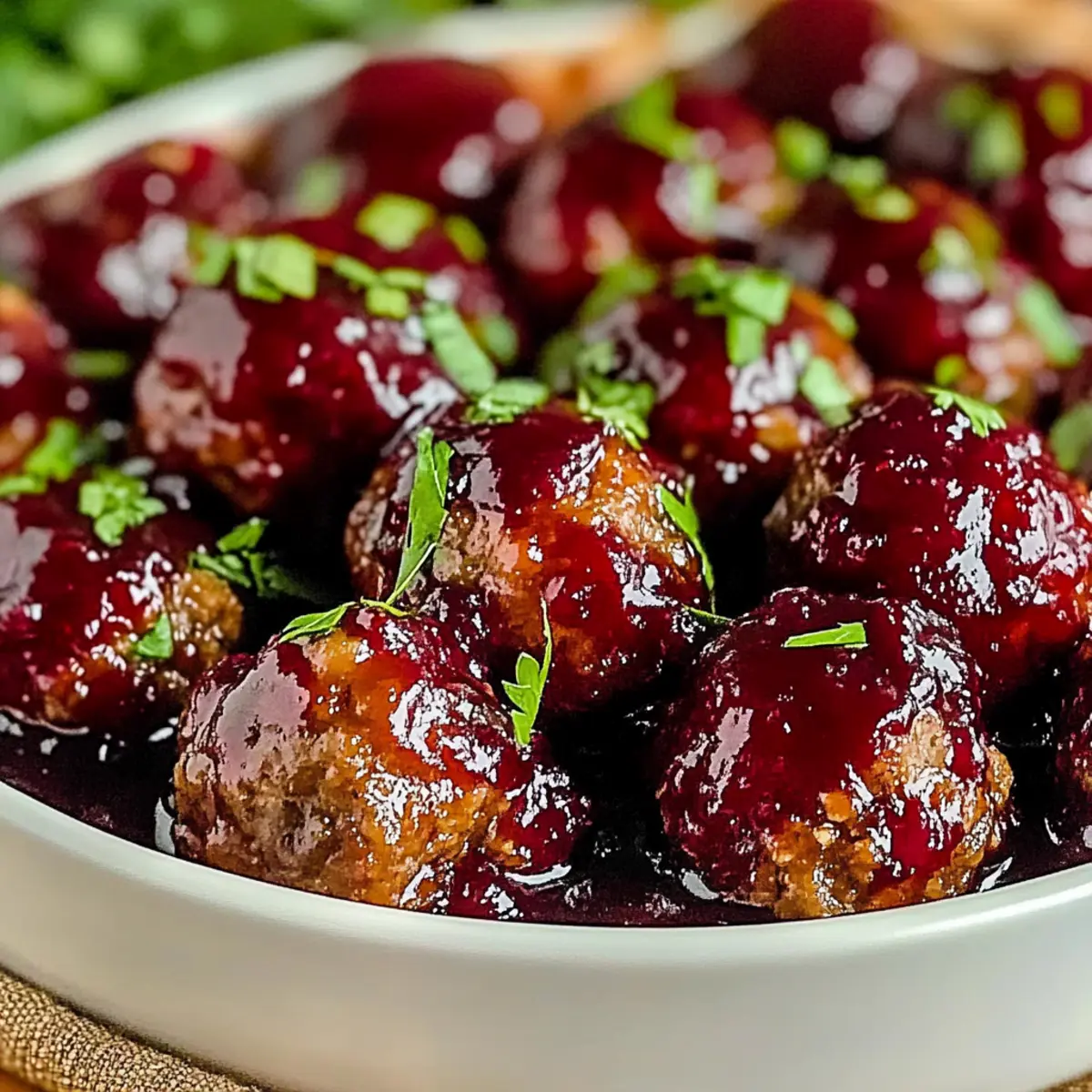 Quick Cranberry Meatballs (Christmas Recipe)