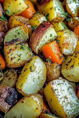 Garlic Herb Roasted Potatoes, Carrots, and Zucchini