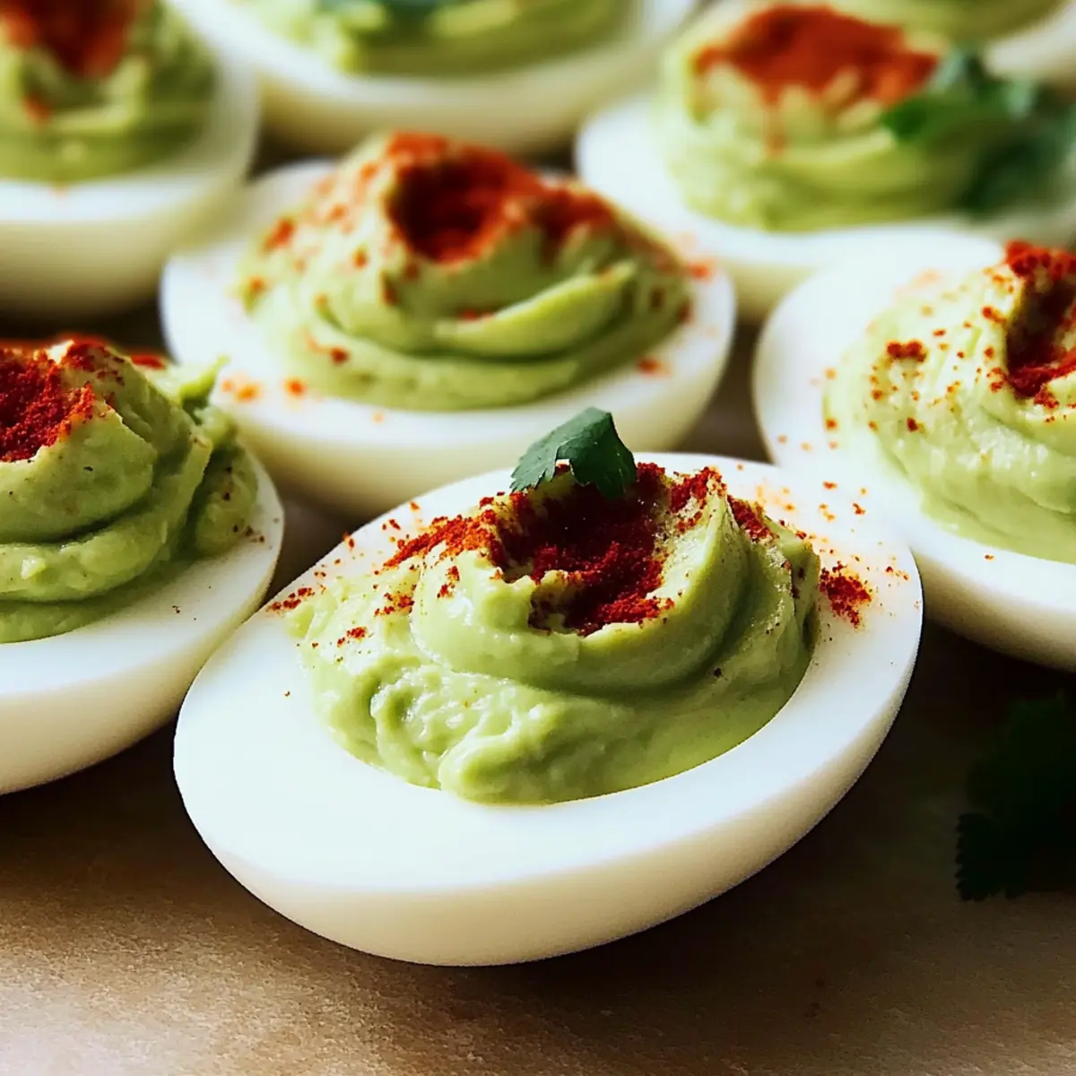Avocado Deviled Eggs
