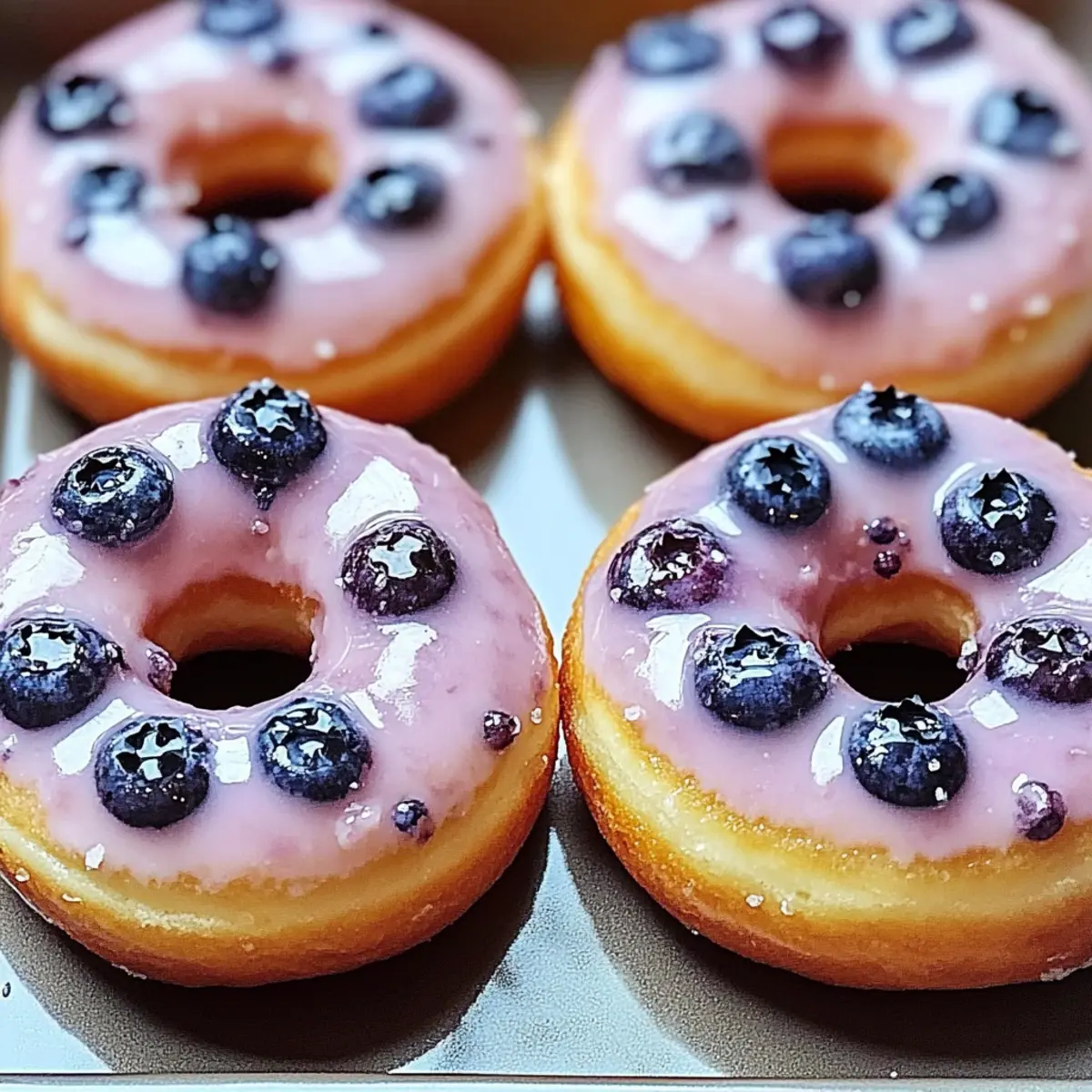 Baked Blueberry Donuts
