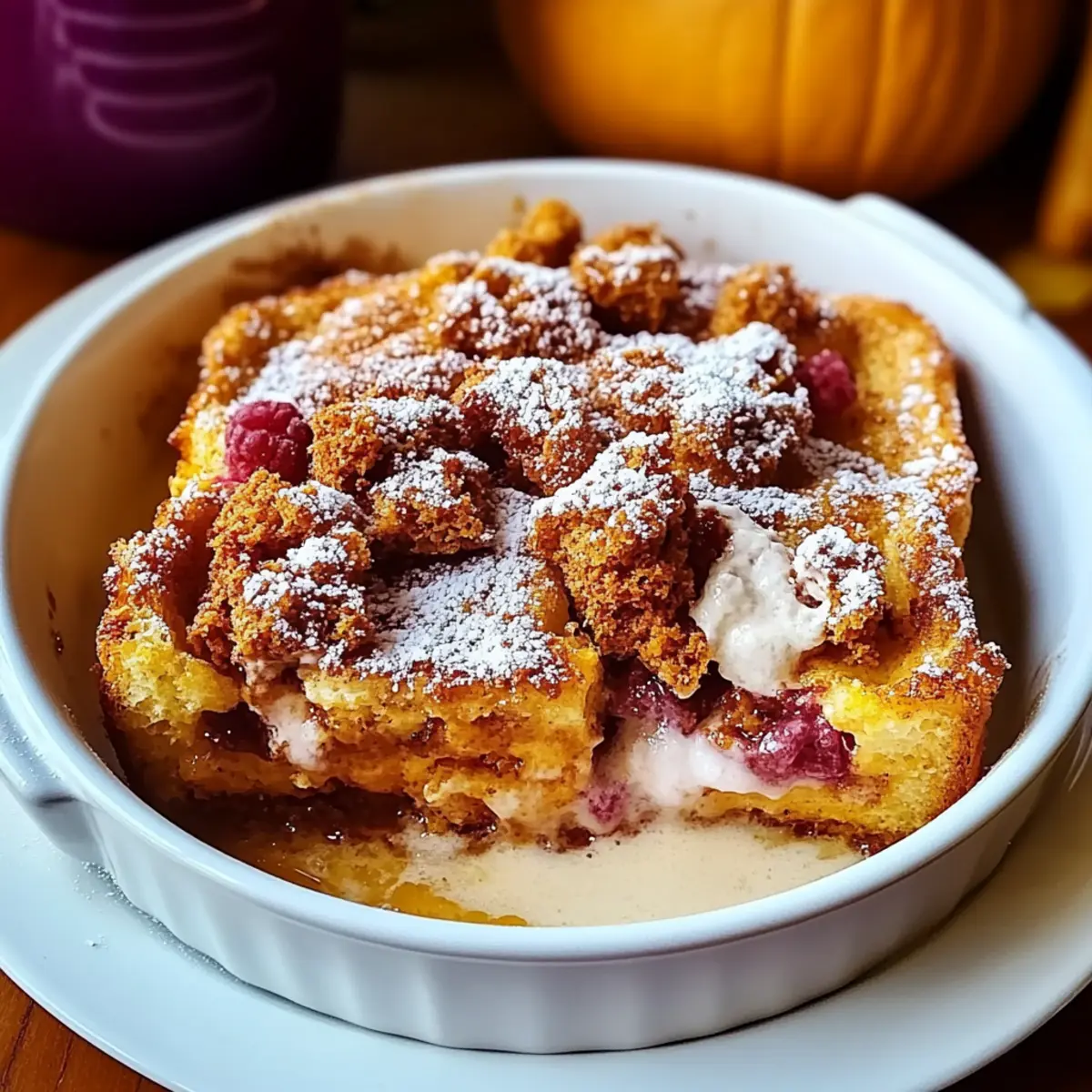 Pumpkin French Toast Casserole