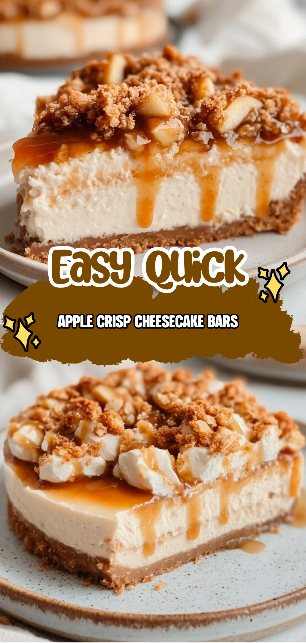 Apple Crisp Cheesecake