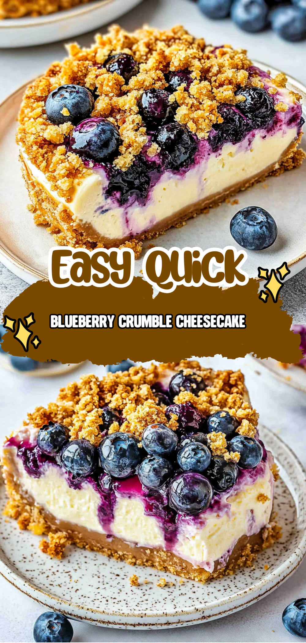 Blueberry Crumble Cheesecake