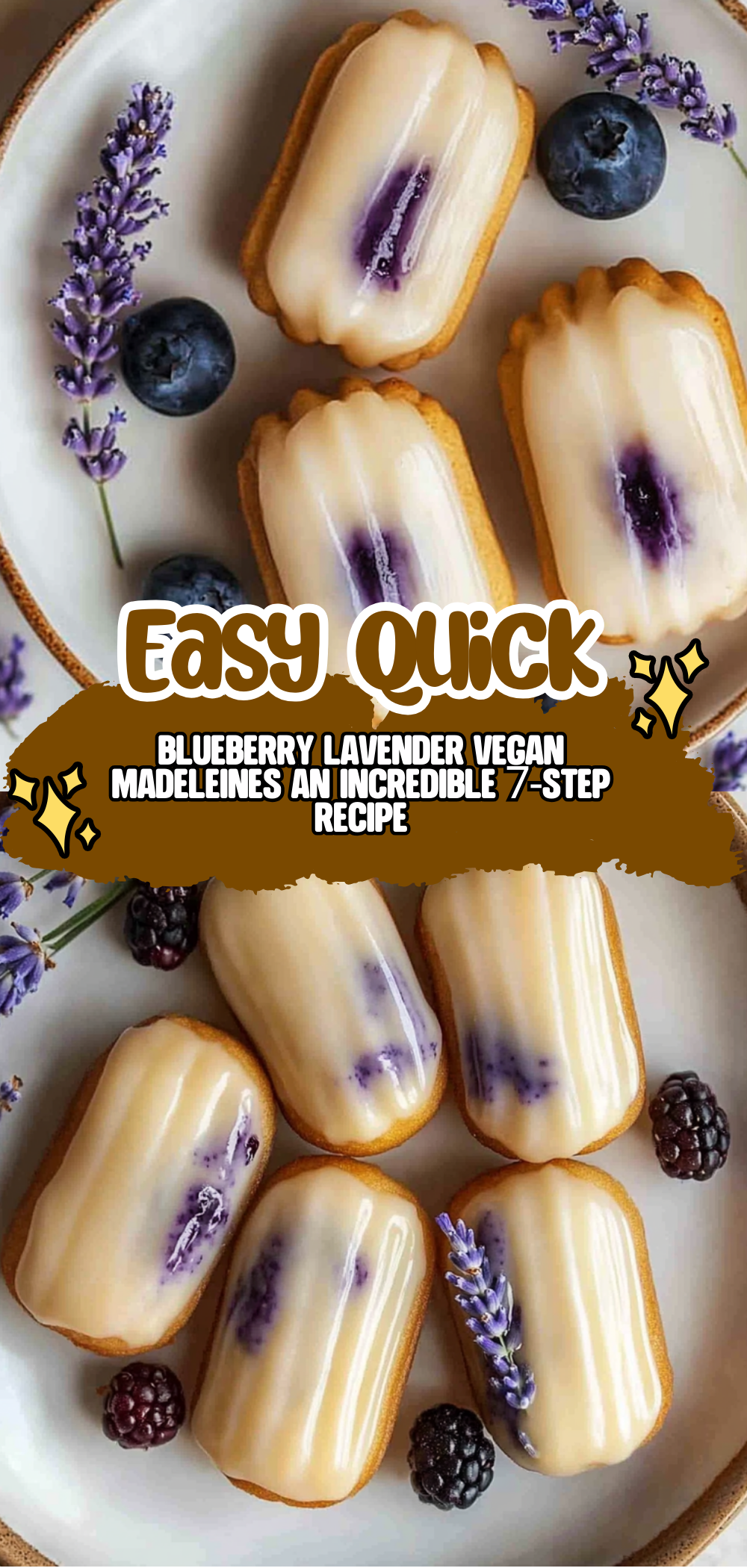 Blueberry Lavender Vegan Madeleines: An Incredible 7-Step Recipe
