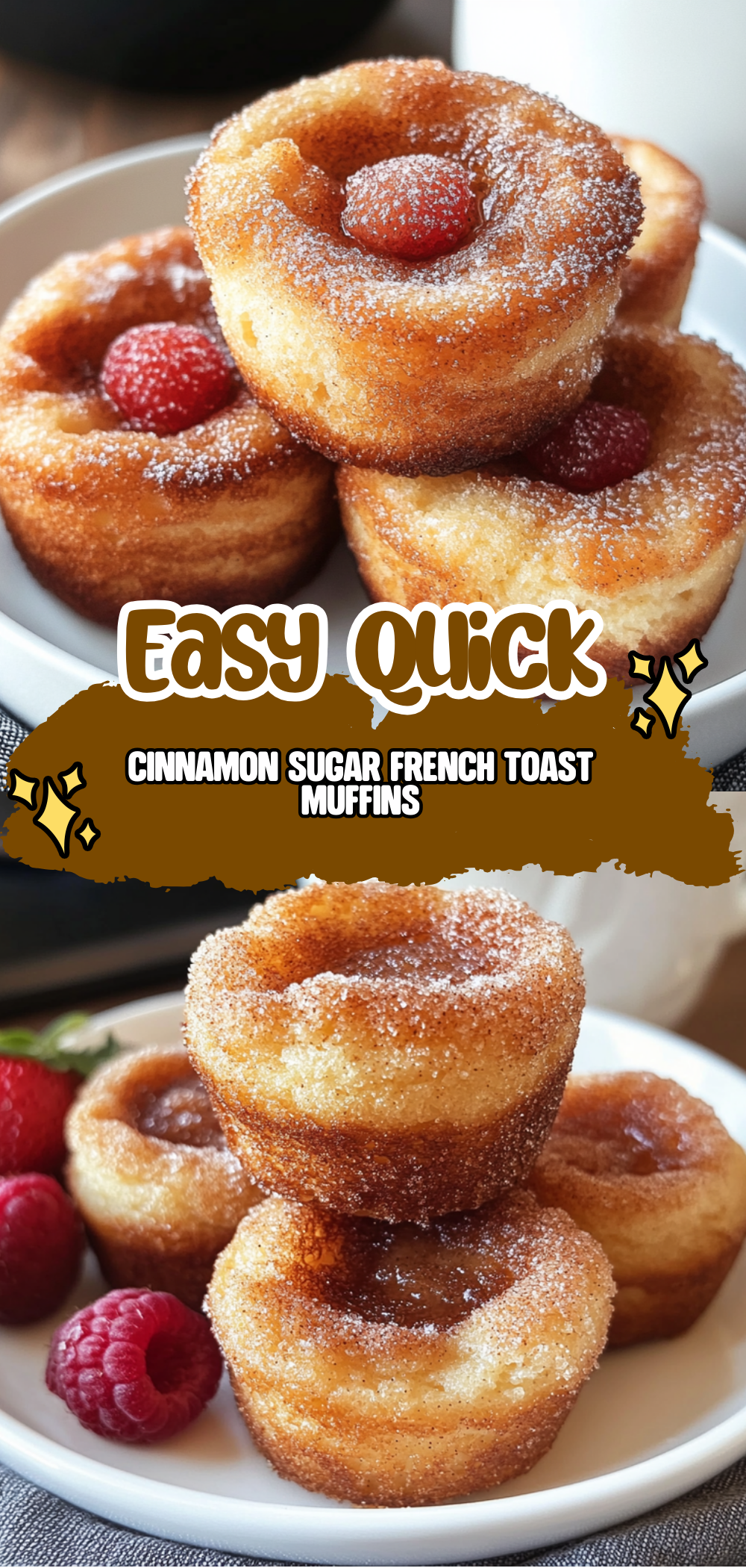 Cinnamon Sugar French Toast Muffins