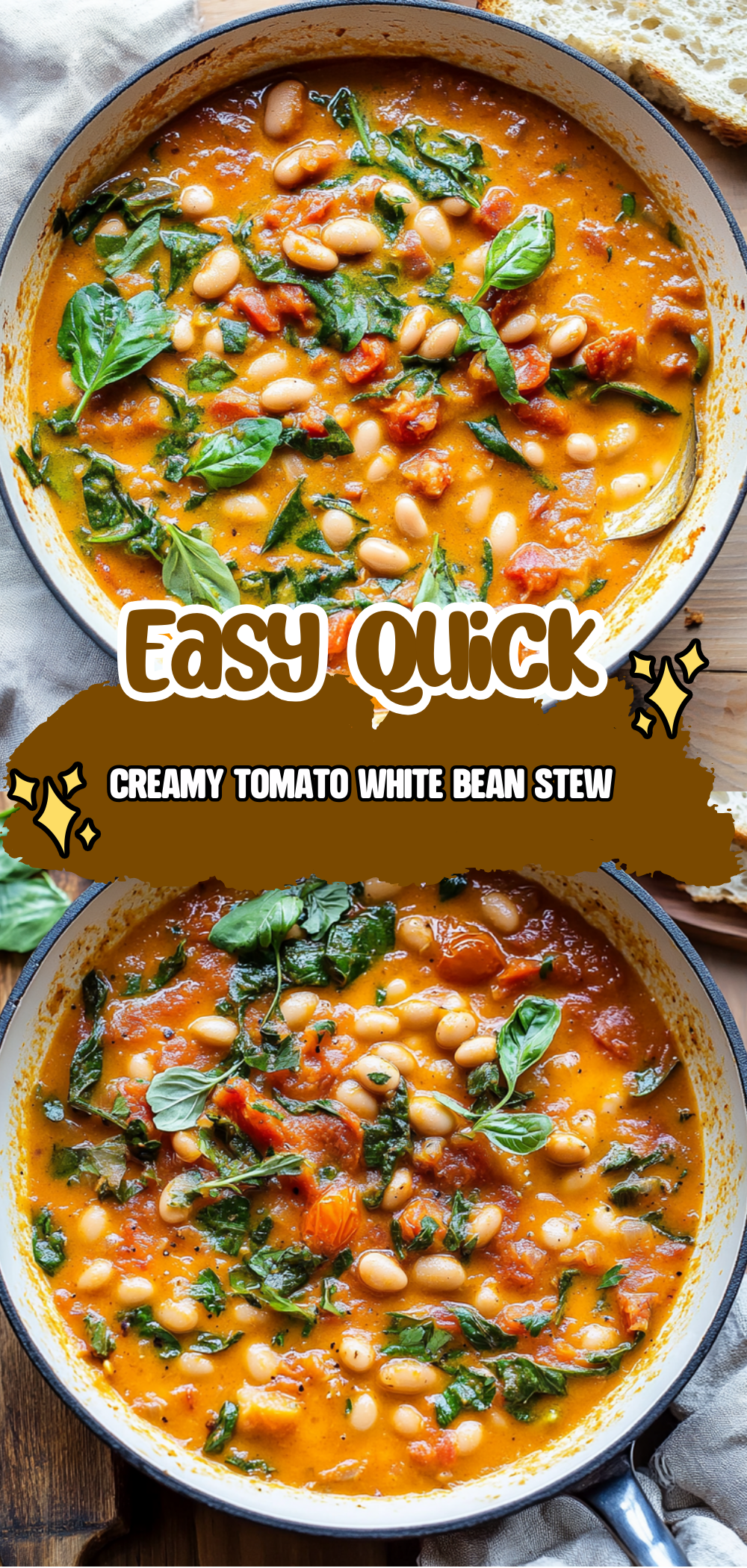 Creamy Tomato White Bean Stew