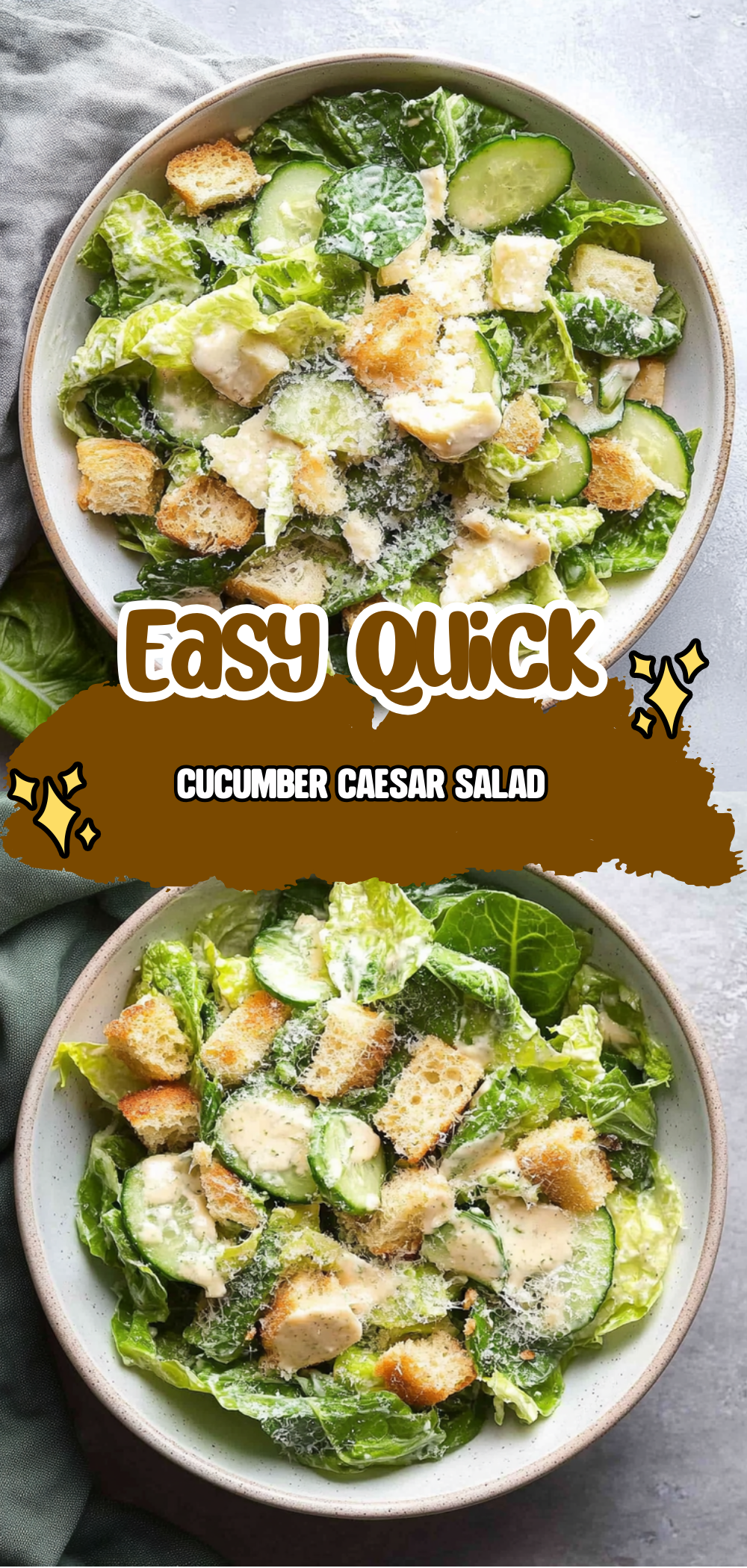Cucumber Caesar Salad