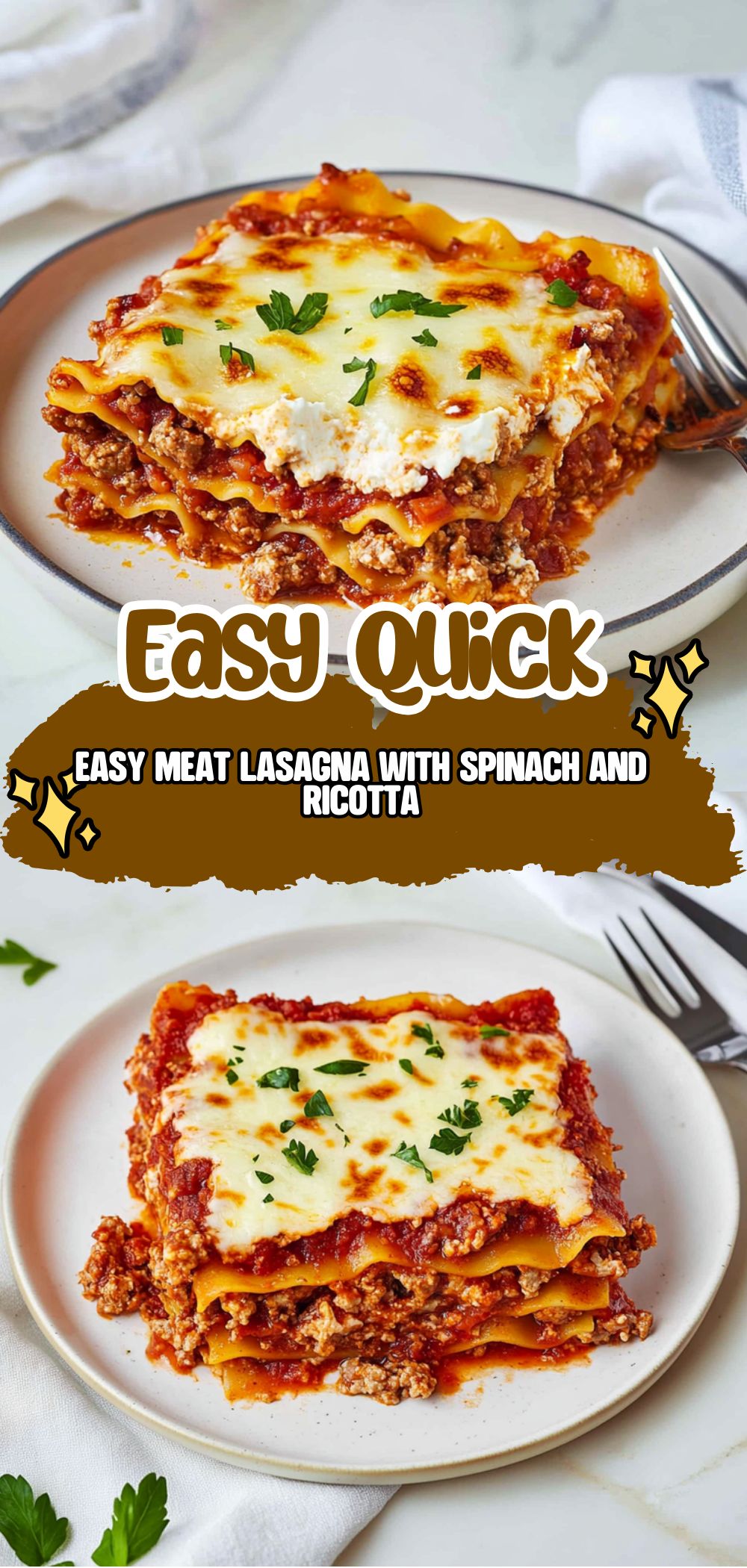Easy Meat Lasagna