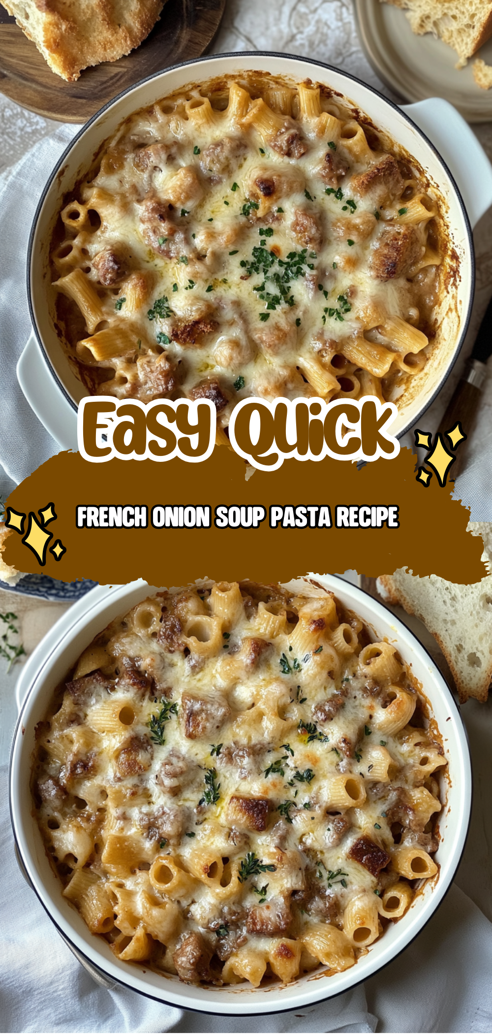 French Onion Soup Pasta Recipe