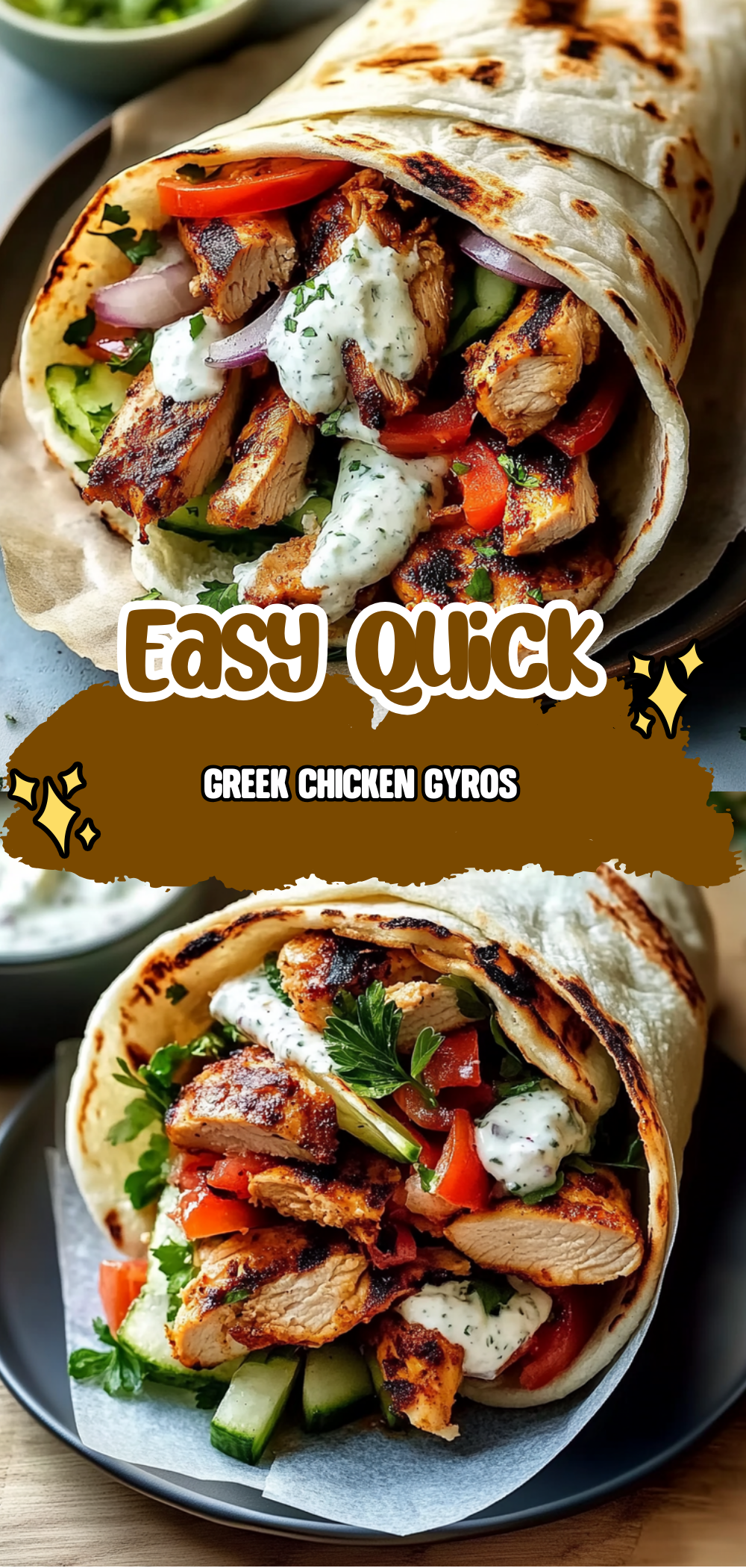 Greek Chicken Gyros