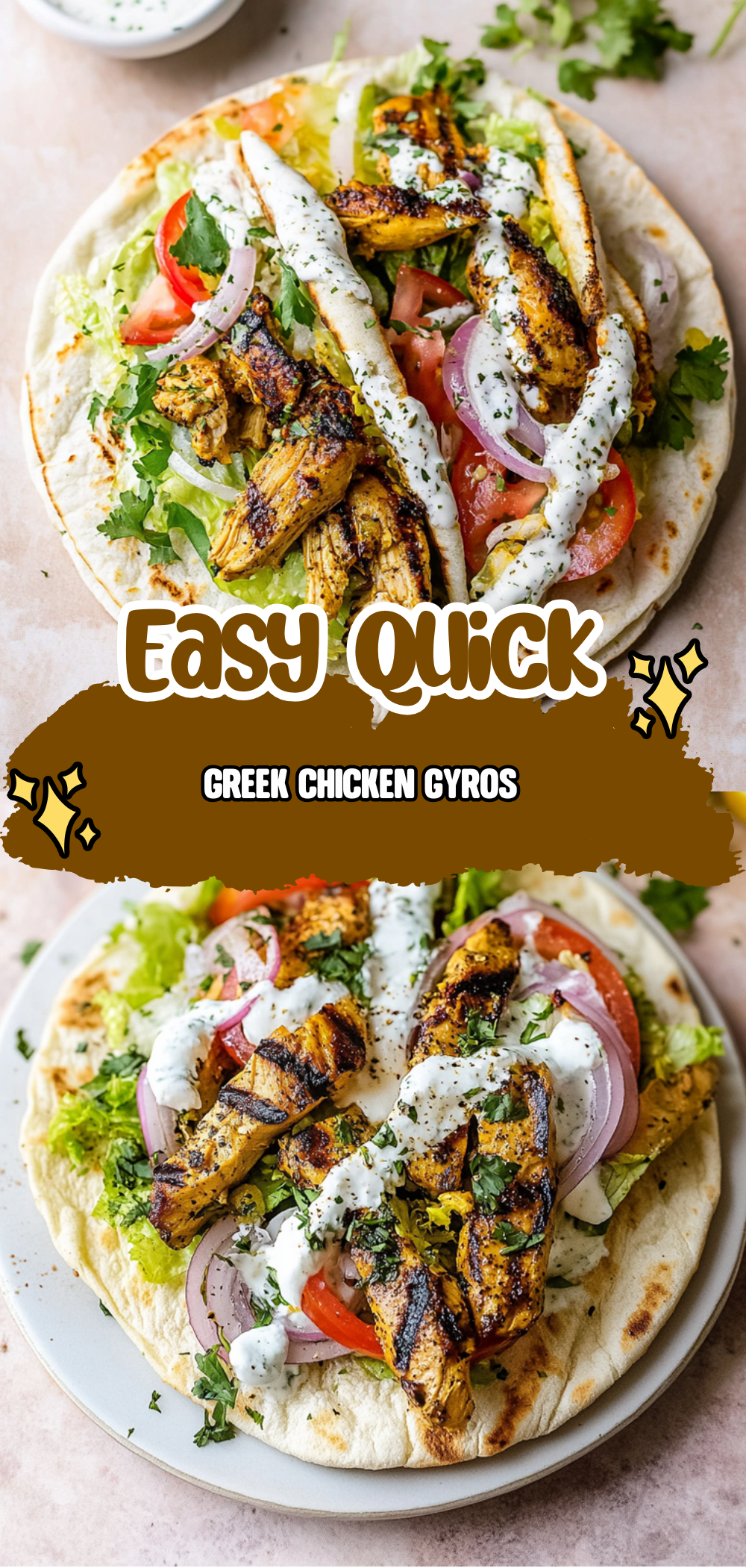 Greek Chicken Gyros