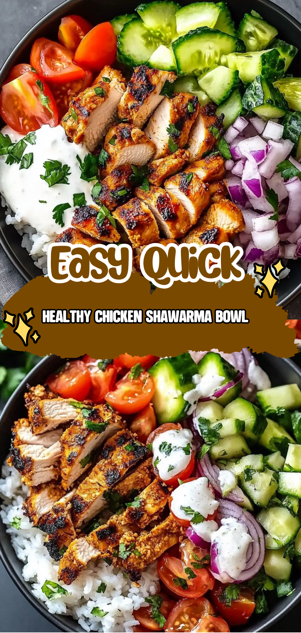 Healthy Chicken Shawarma Bowl