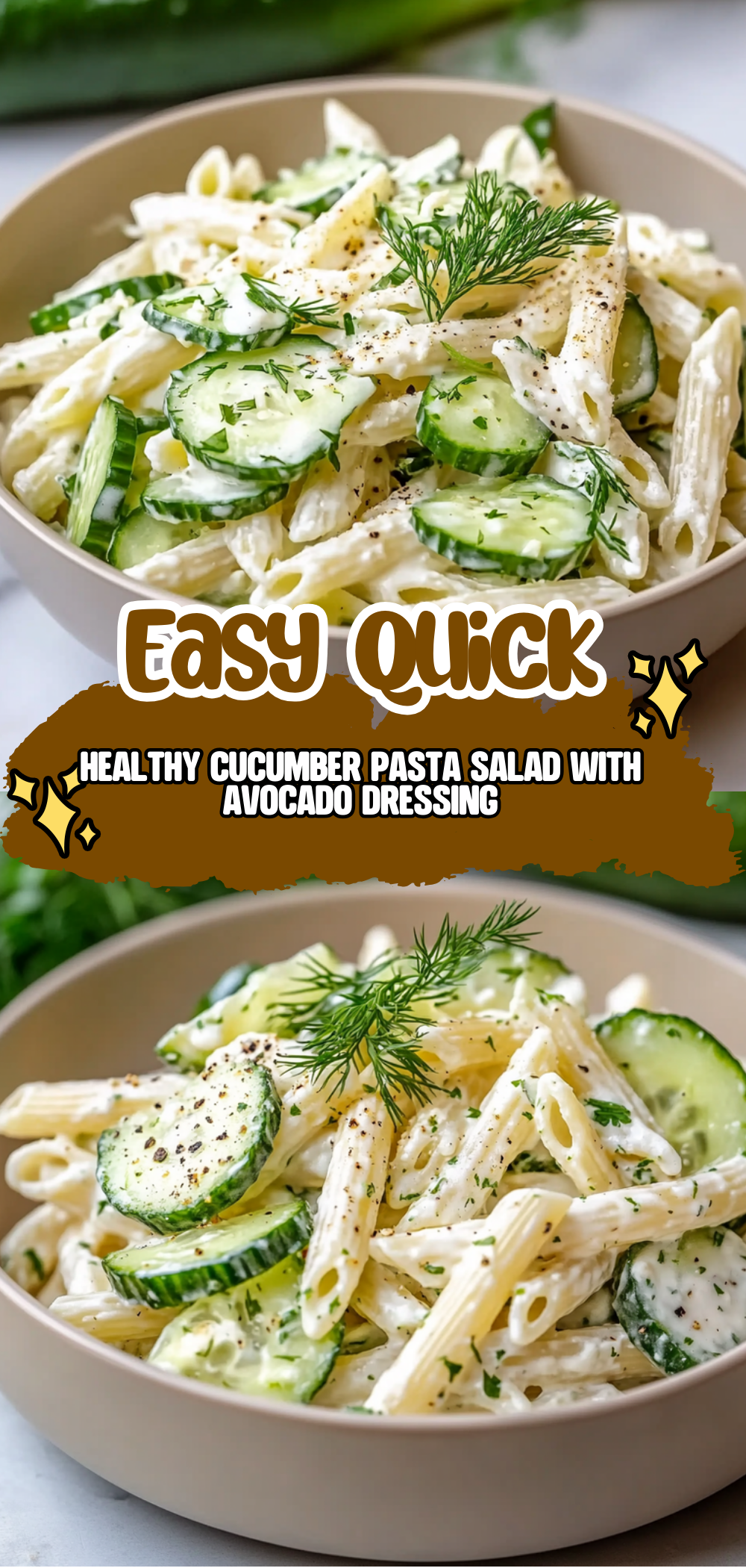 Healthy Cucumber Pasta Salad