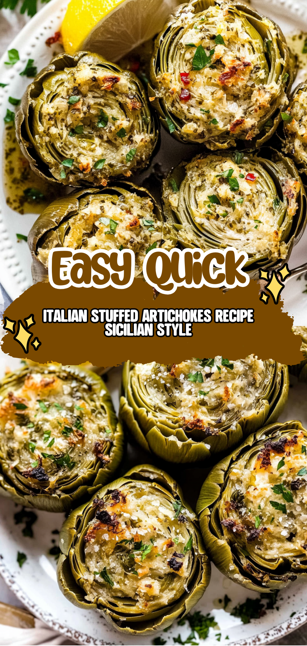 Italian Stuffed Artichokes Recipe (Sicilian Style)