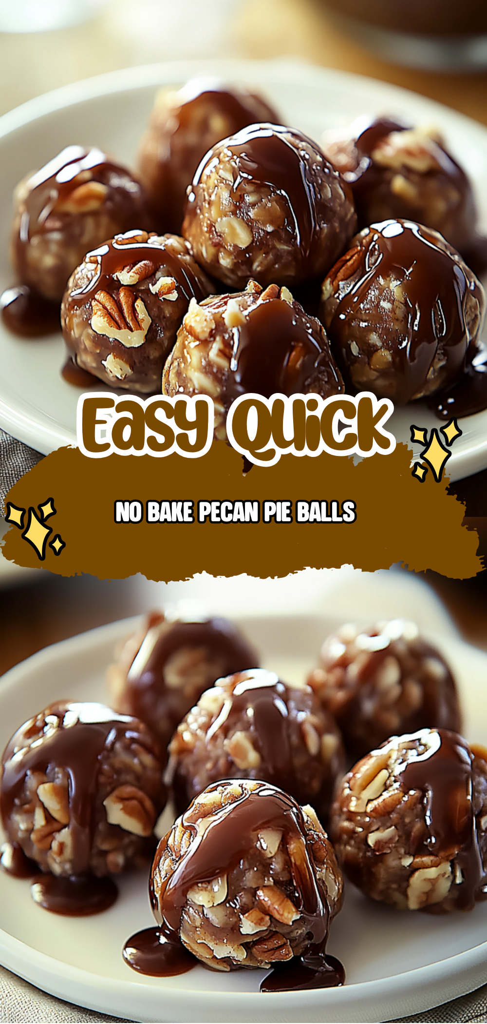 No Bake Pecan Pie Balls