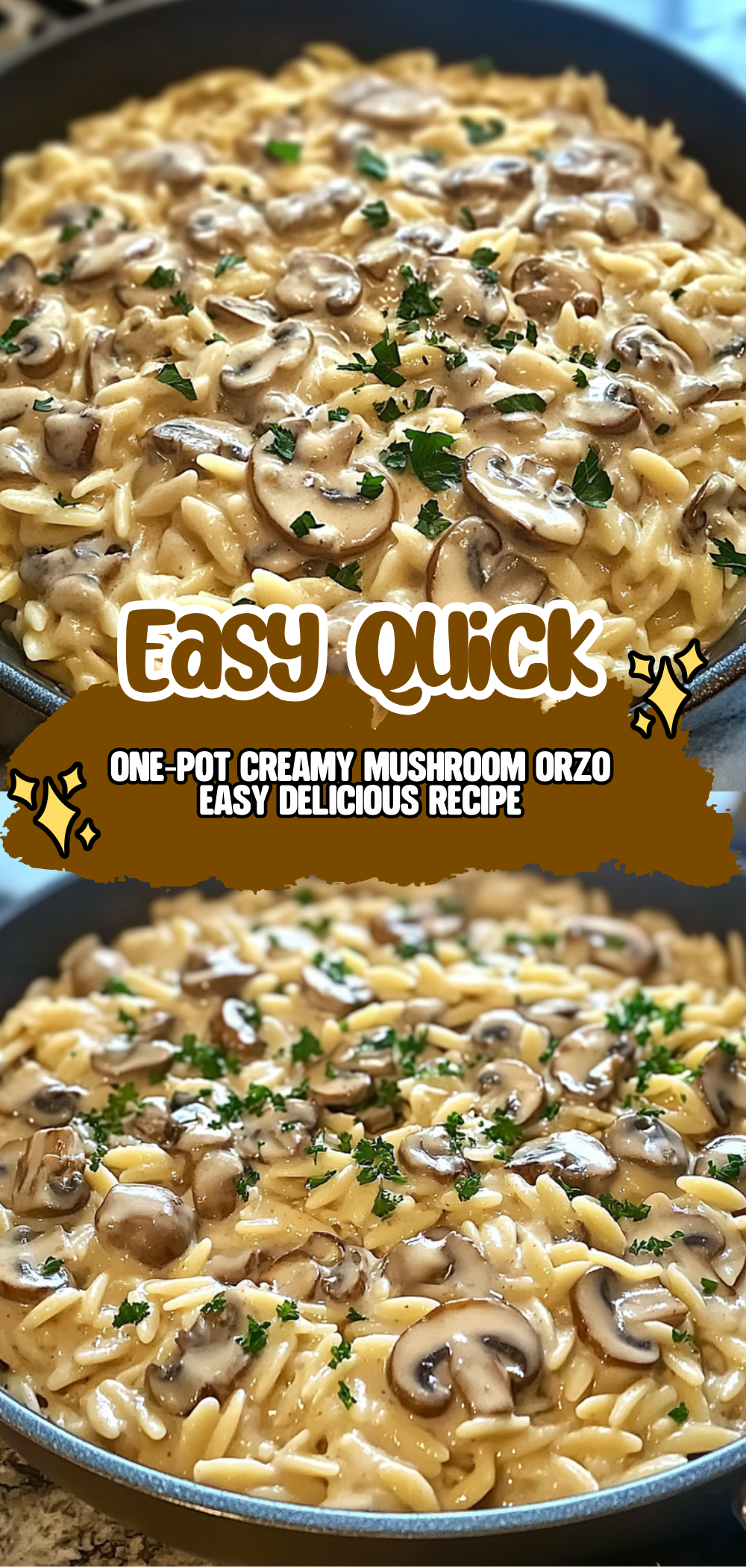 One-Pot Creamy Mushroom Orzo: Easy, Delicious Recipe!