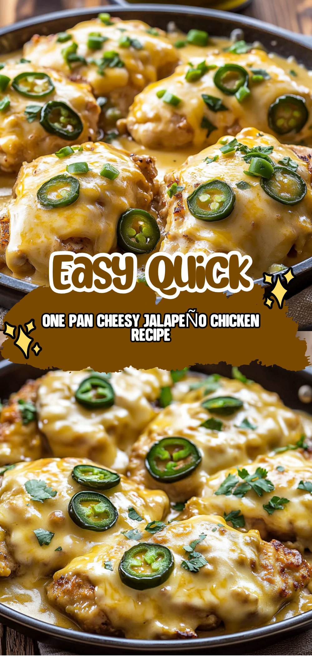 One Pan Cheesy Jalapeño Chicken Recipe