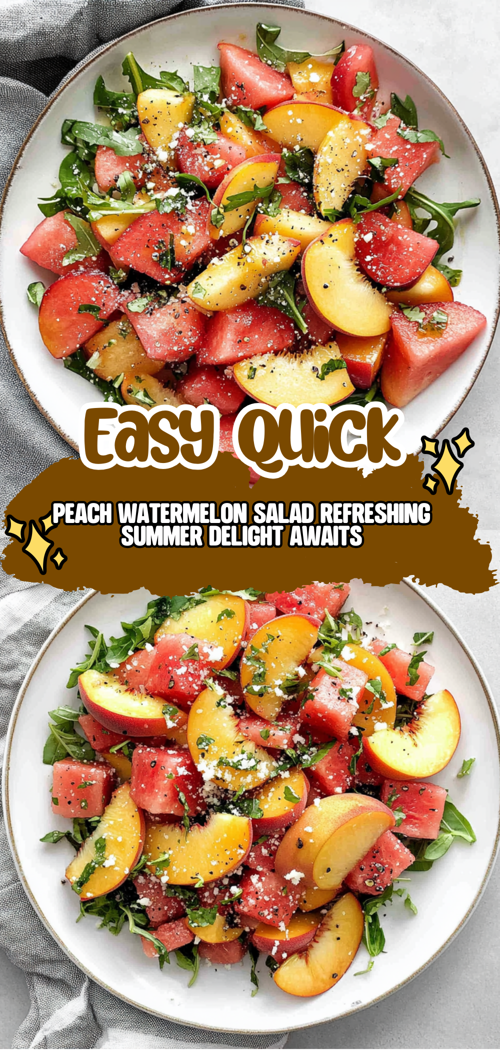 Peach Watermelon Salad: Refreshing Summer Delight Awaits!