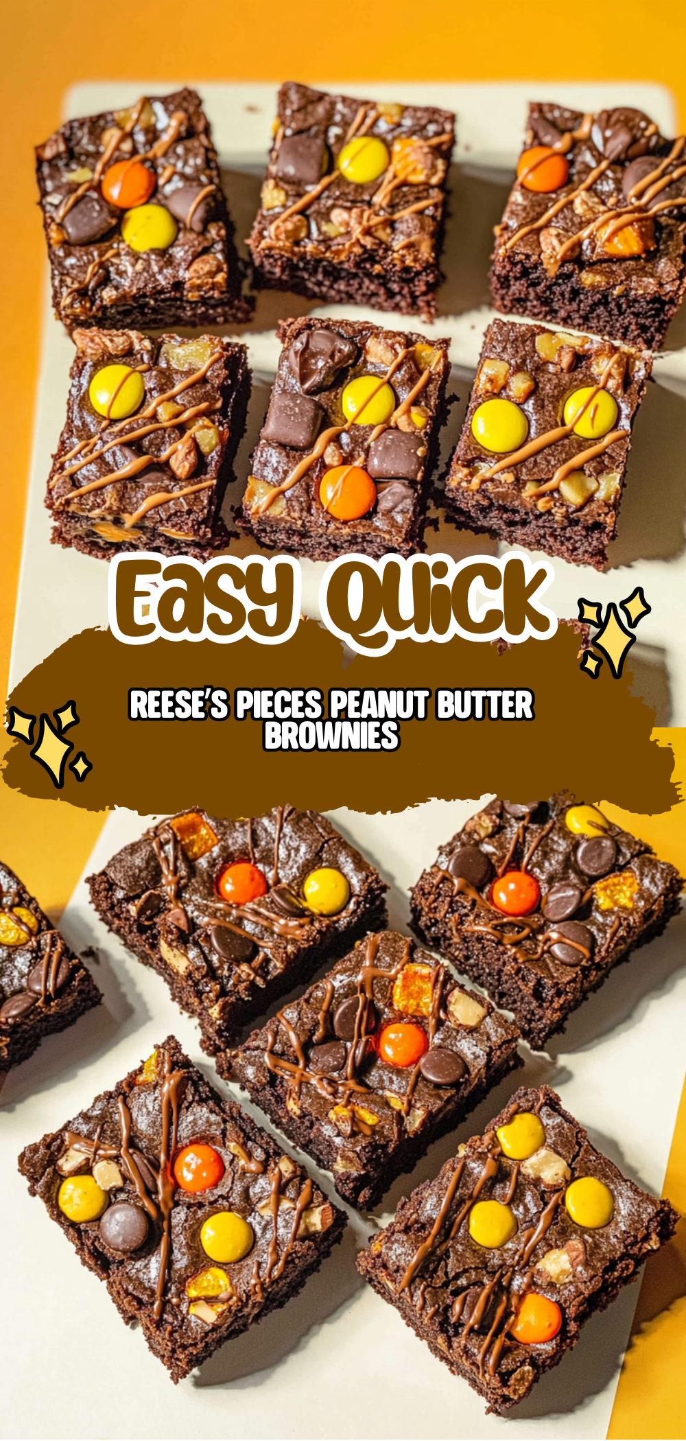 Reese’s Pieces Peanut Butter Brownies