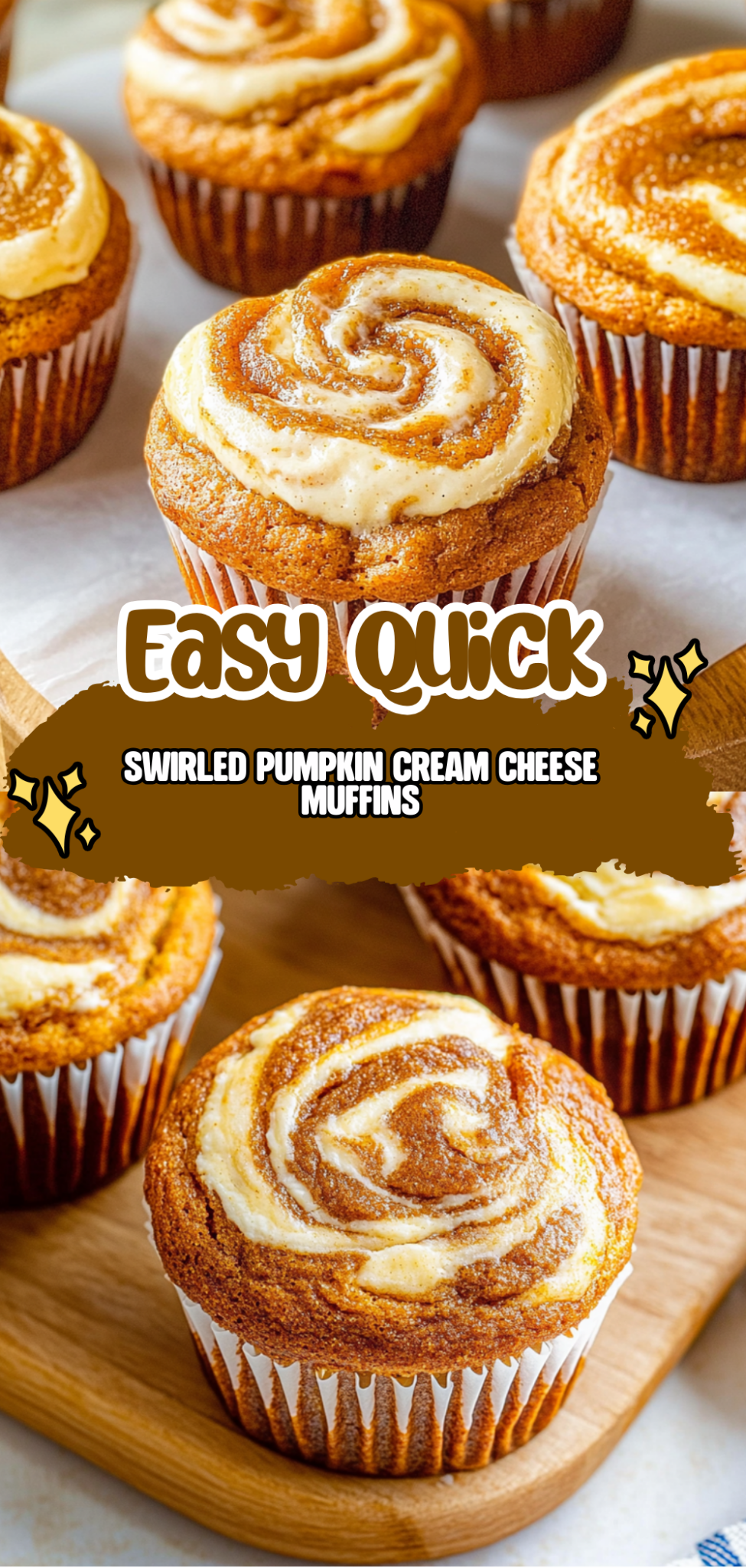 Irresistible Swirled Pumpkin Cream Cheese Muffins Recipe