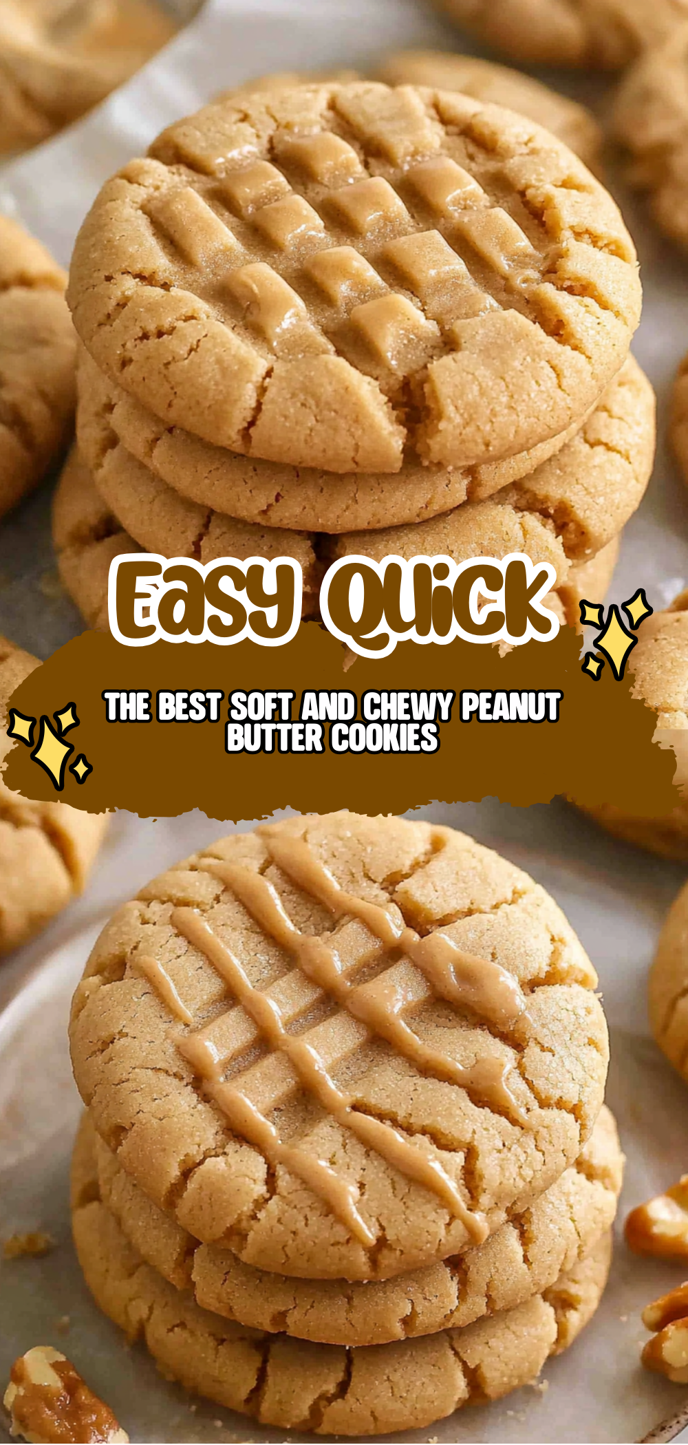 The BEST Soft and Chewy Peanut Butter Cookies