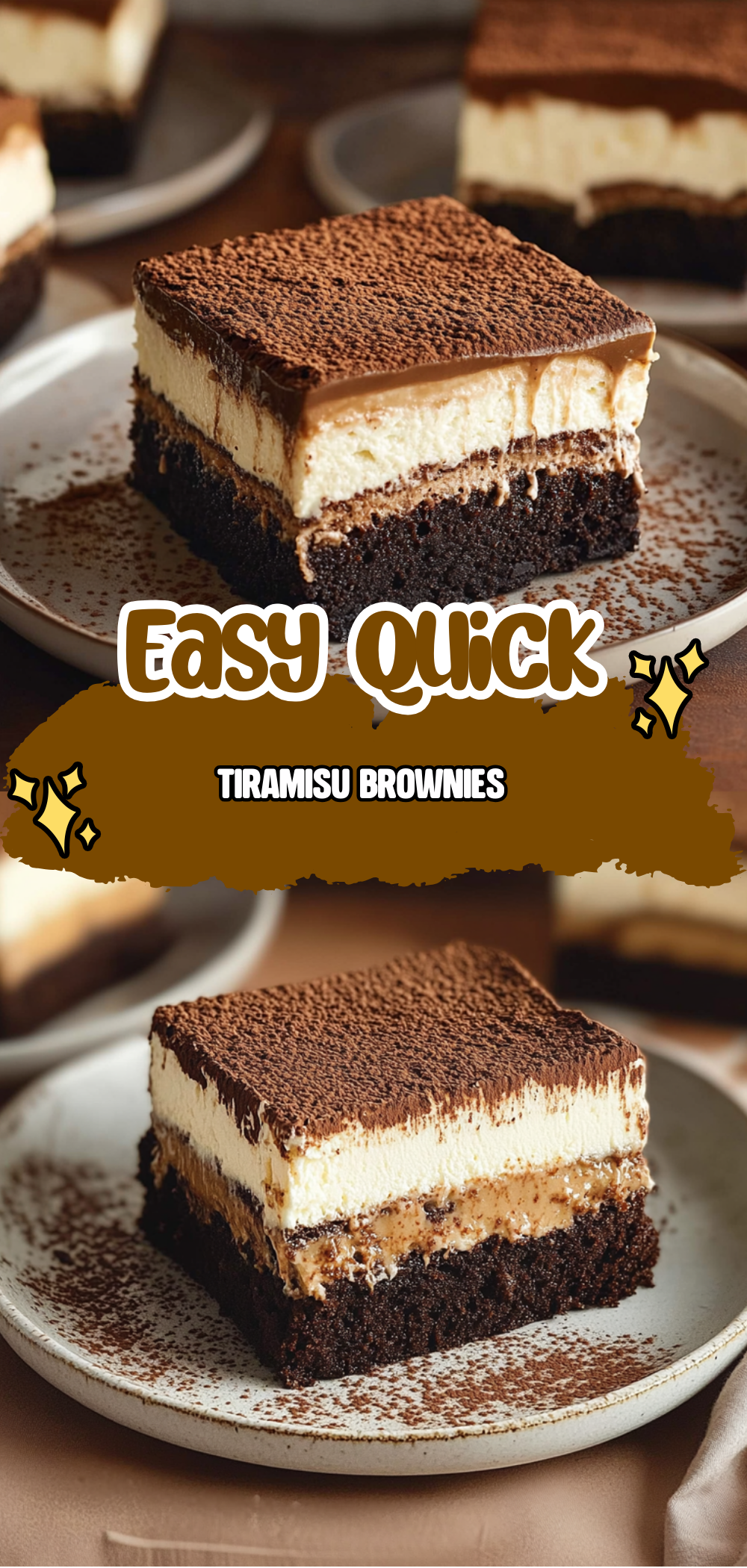 Tiramisu Brownies