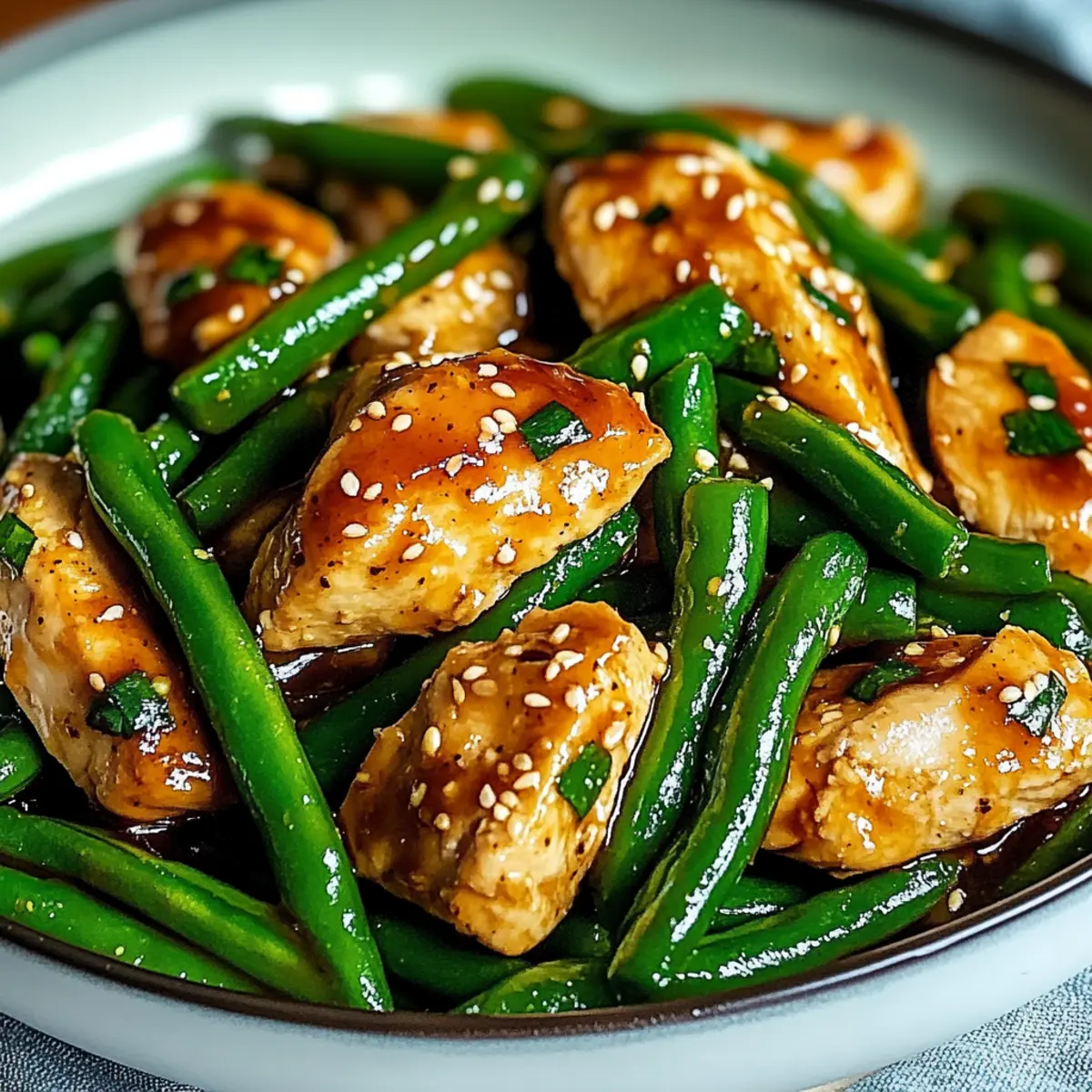 Easy Chicken Breast and Green Beans