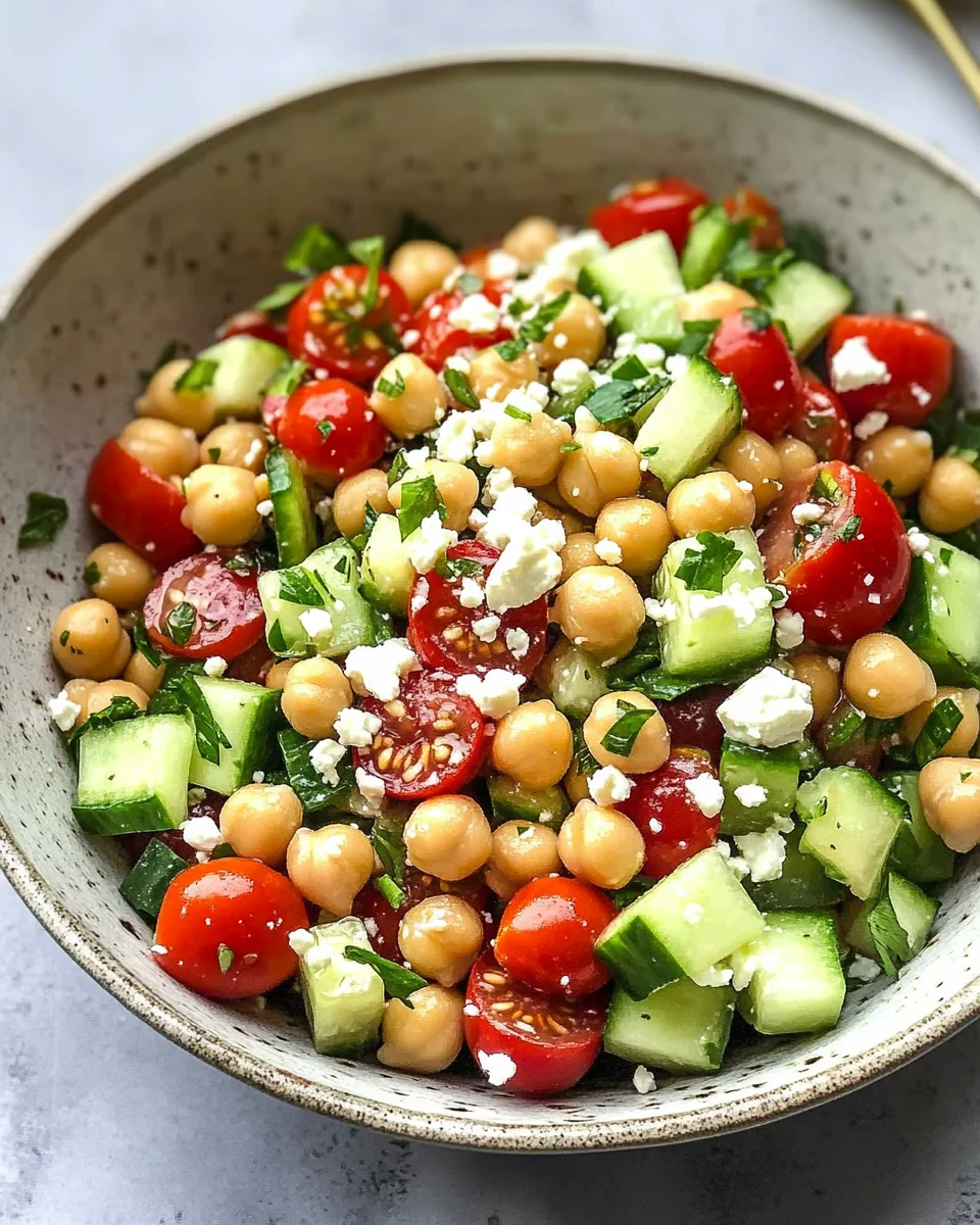10-Minute Mediterranean Chickpea Salad
