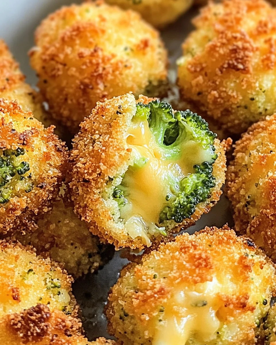 Air Fryer Broccoli Cheddar Poppers