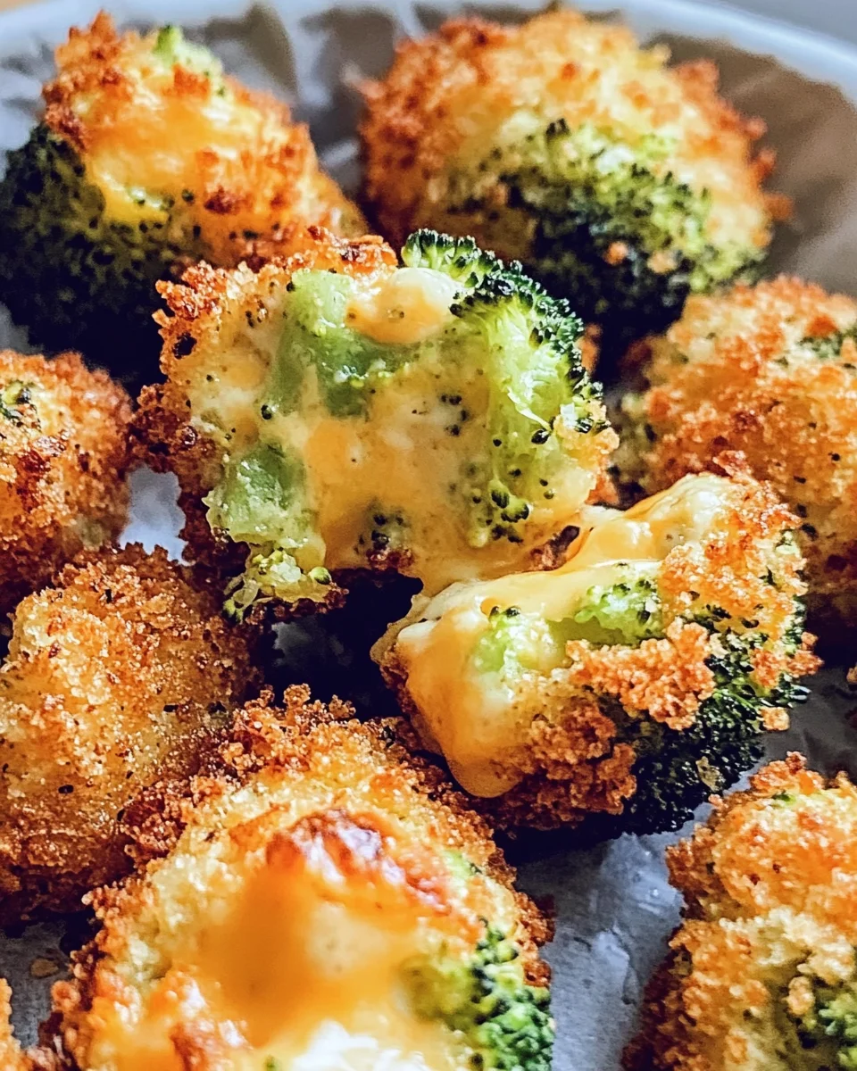 Air Fryer Broccoli Cheddar Poppers