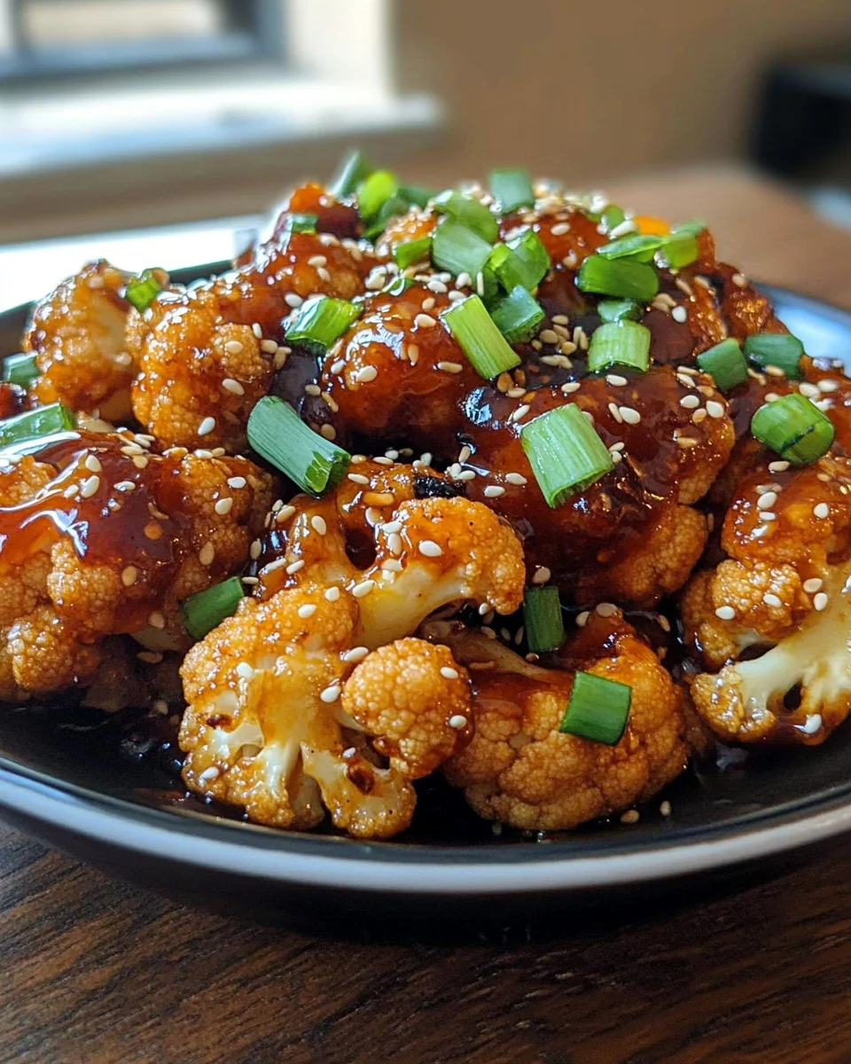 Amazing Sticky Honey Garlic Cauliflower in 5 Steps