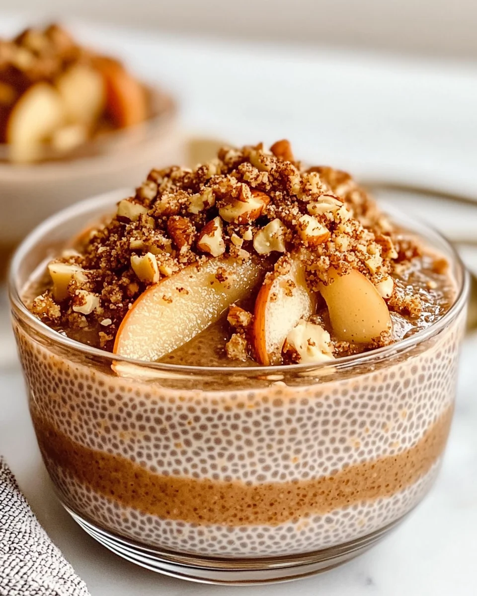 Apple Crumble Chia Pudding