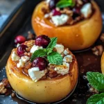 Baked Apples with Feta, Honey, and Cranberries: A Sweet and Savory Delight