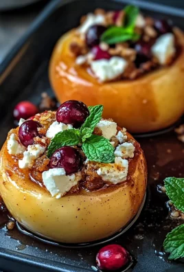 Baked Apples with Feta, Honey, and Cranberries: A Sweet and Savory Delight