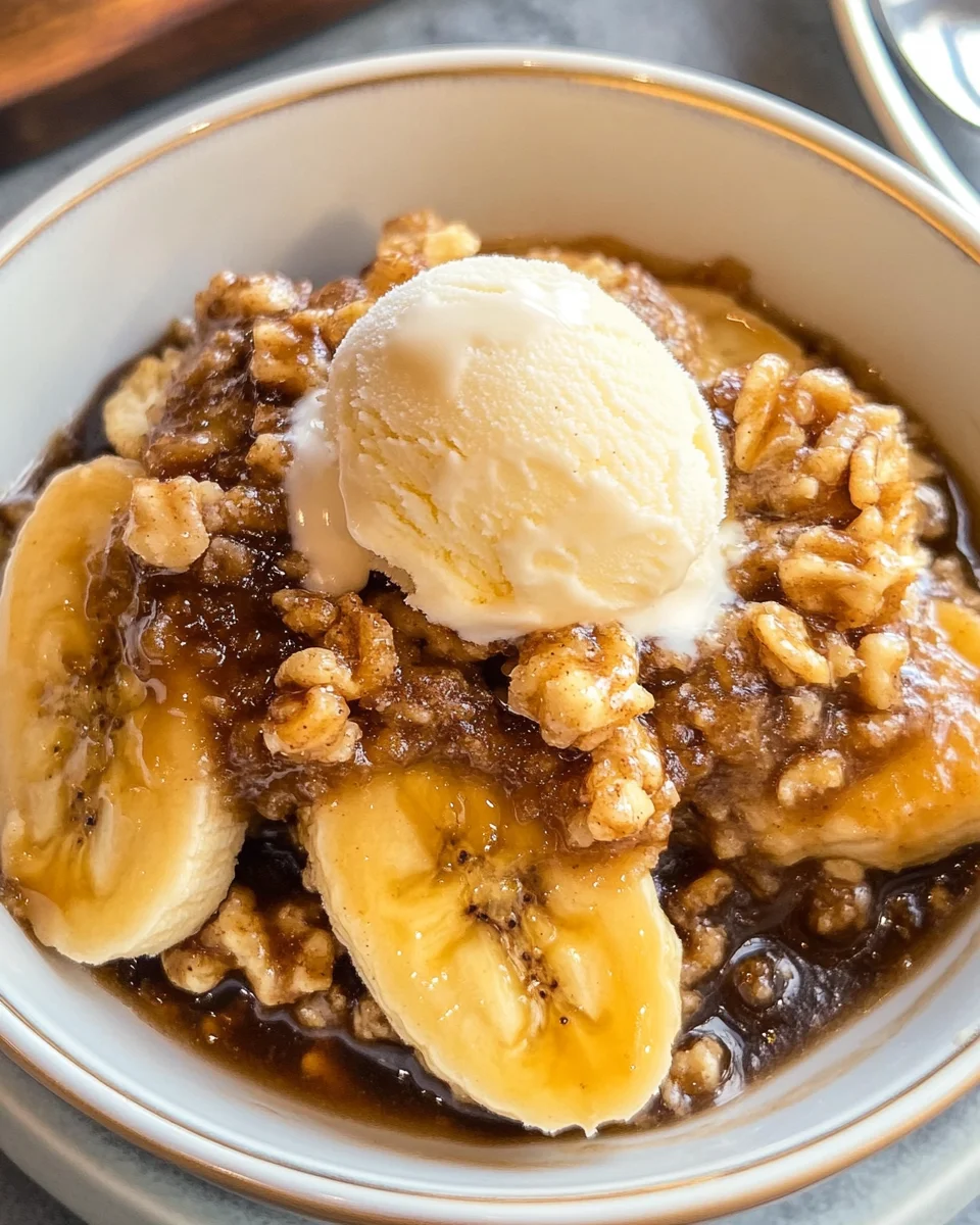 Bananas Foster Crisp