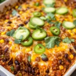 Beef Enchilada Casserole with Rice