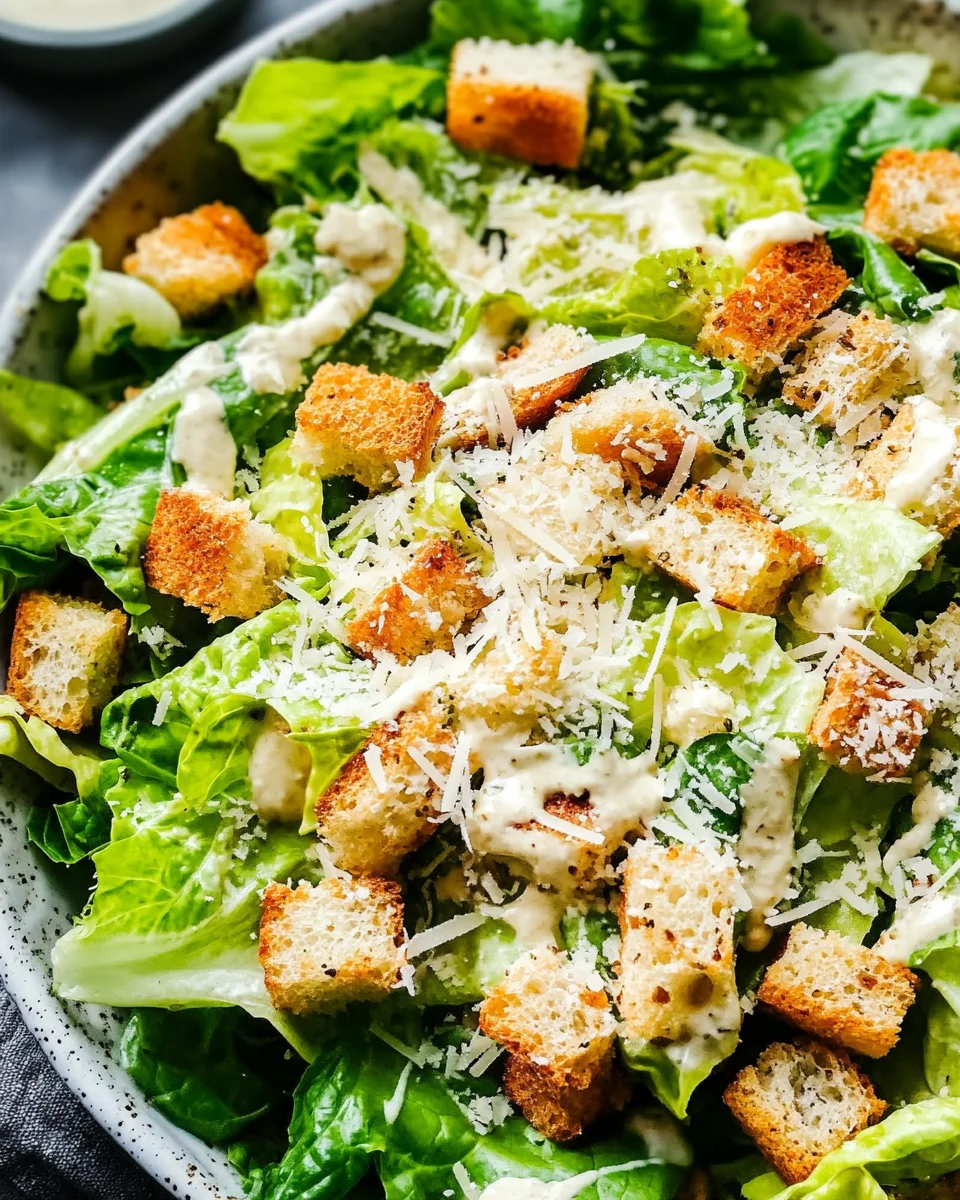 Best Caesar Salad Recipe with Salad Dressing from Scratch