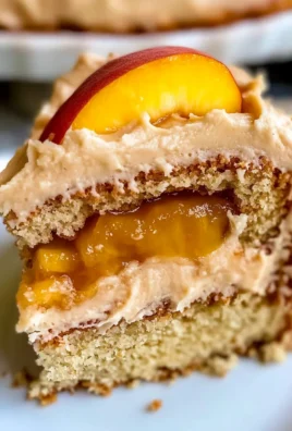 Best Peach Cake with Brown Sugar Frosting
