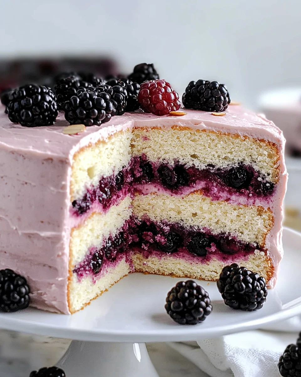 Blackberry Almond Cake