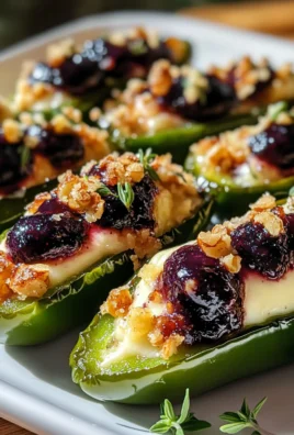 Blueberry Brie Jalapeño Poppers