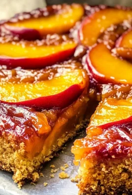 Bourbon Peach Upside-Down Cake