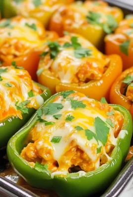 Buffalo Chicken Baby Bell Peppers
